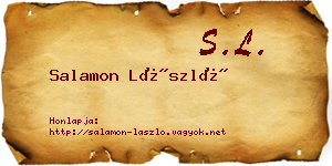 Salamon László névjegykártya